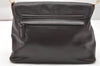 Authentic GUCCI Vintage Shoulder Bag Purse Leather Brown Junk 4651K