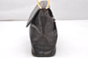 Authentic GUCCI Vintage Shoulder Bag Purse Leather Brown Junk 4651K