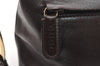 Authentic GUCCI Vintage Shoulder Bag Purse Leather Brown Junk 4651K