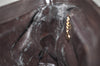Authentic GUCCI Vintage Shoulder Bag Purse Leather Brown Junk 4651K