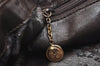 Authentic GUCCI Vintage Shoulder Bag Purse Leather Brown Junk 4651K