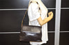 Authentic GUCCI Vintage Shoulder Bag Purse Leather Brown Junk 4651K