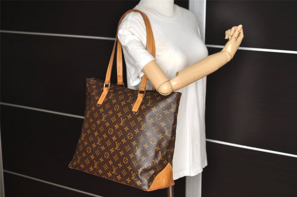 Authentic Louis Vuitton Monogram Cabas Mezzo Shoulder Tote Bag M51151 LV 4652I