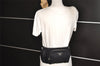 Authentic PRADA Vintage Nylon Tessuto Leather Waist Body Bag Purse Black 4652J