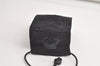 Auth Louis Vuitton Monogram Nylon Mask Cover Black M77147 Box 4652K