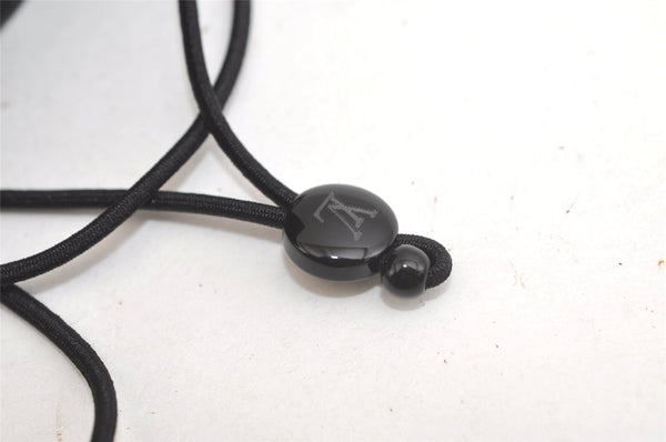 Auth Louis Vuitton Monogram Nylon Mask Cover Black M77147 Box 4652K