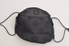 Auth Louis Vuitton Monogram Nylon Mask Cover Black M77147 Box 4652K