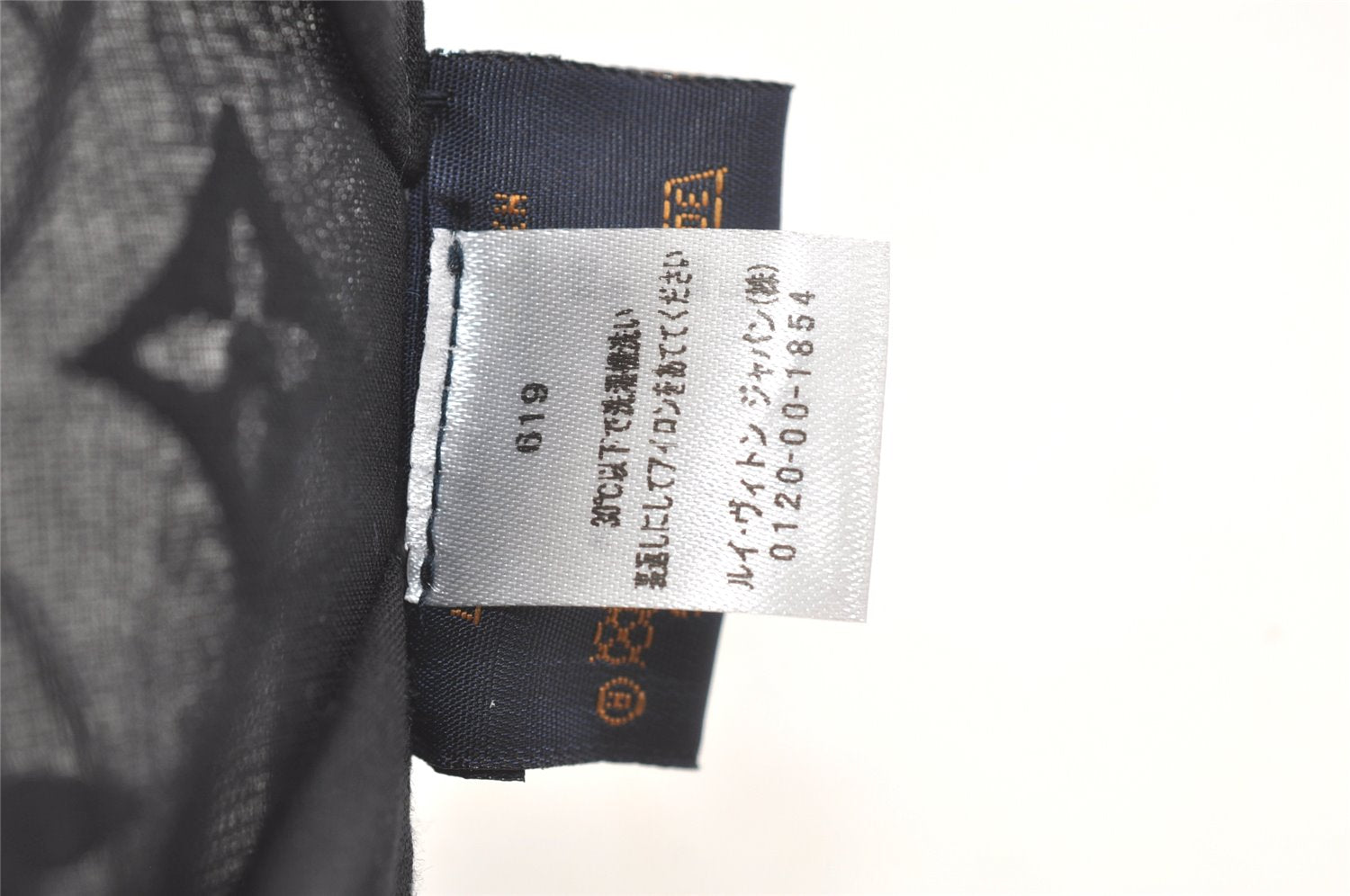 Auth Louis Vuitton Monogram Nylon Mask Cover Black M77147 Box 4652K