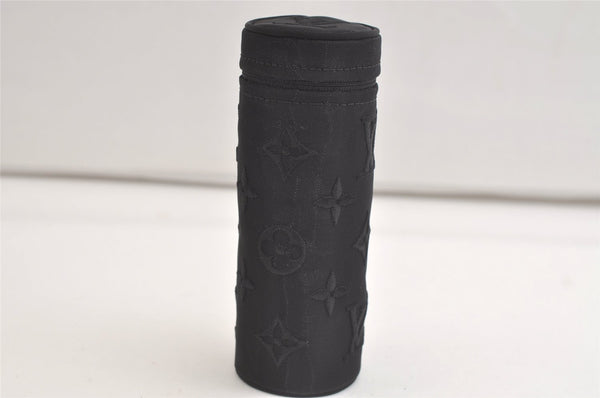 Auth Louis Vuitton Monogram Nylon Mask Cover Black M77147 Box 4652K