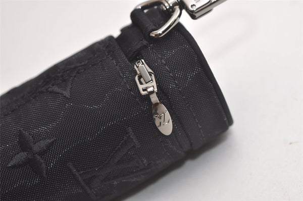 Auth Louis Vuitton Monogram Nylon Mask Cover Black M77147 Box 4652K