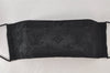 Auth Louis Vuitton Monogram Nylon Mask Cover Black M77147 Box 4653K