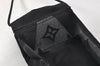 Auth Louis Vuitton Monogram Nylon Mask Cover Black M77147 Box 4653K
