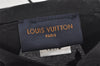 Auth Louis Vuitton Monogram Nylon Mask Cover Black M77147 Box 4653K