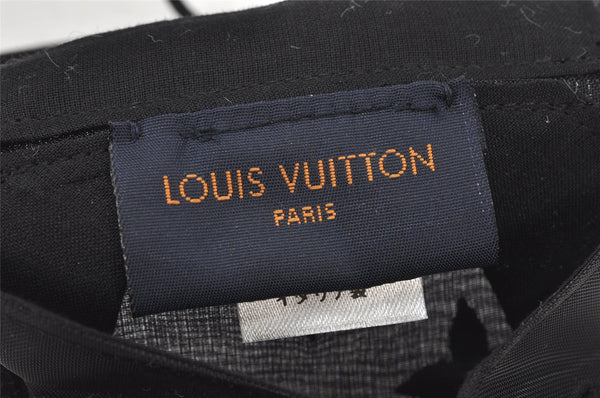 Auth Louis Vuitton Monogram Nylon Mask Cover Black M77147 Box 4653K