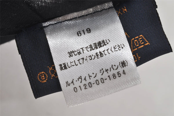 Auth Louis Vuitton Monogram Nylon Mask Cover Black M77147 Box 4653K