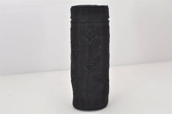 Auth Louis Vuitton Monogram Nylon Mask Cover Black M77147 Box 4653K