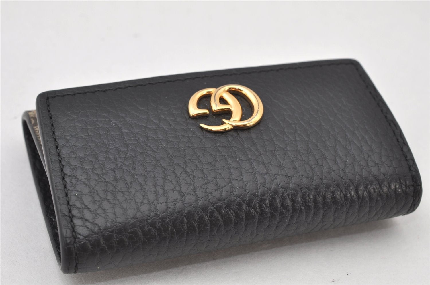 Auth GUCCI GG Marmont 6 Hooks Key Case GG PVC Leather 456118 Brown Box 4654K