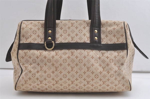 Auth Louis Vuitton Monogram Mini Josephine GM Hand Bag Beige M92413 LV 4656K