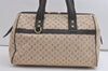 Auth Louis Vuitton Monogram Mini Josephine GM Hand Bag Beige M92413 LV 4656K
