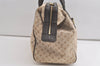 Auth Louis Vuitton Monogram Mini Josephine GM Hand Bag Beige M92413 LV 4656K