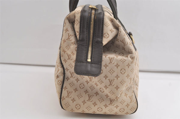 Auth Louis Vuitton Monogram Mini Josephine GM Hand Bag Beige M92413 LV 4656K