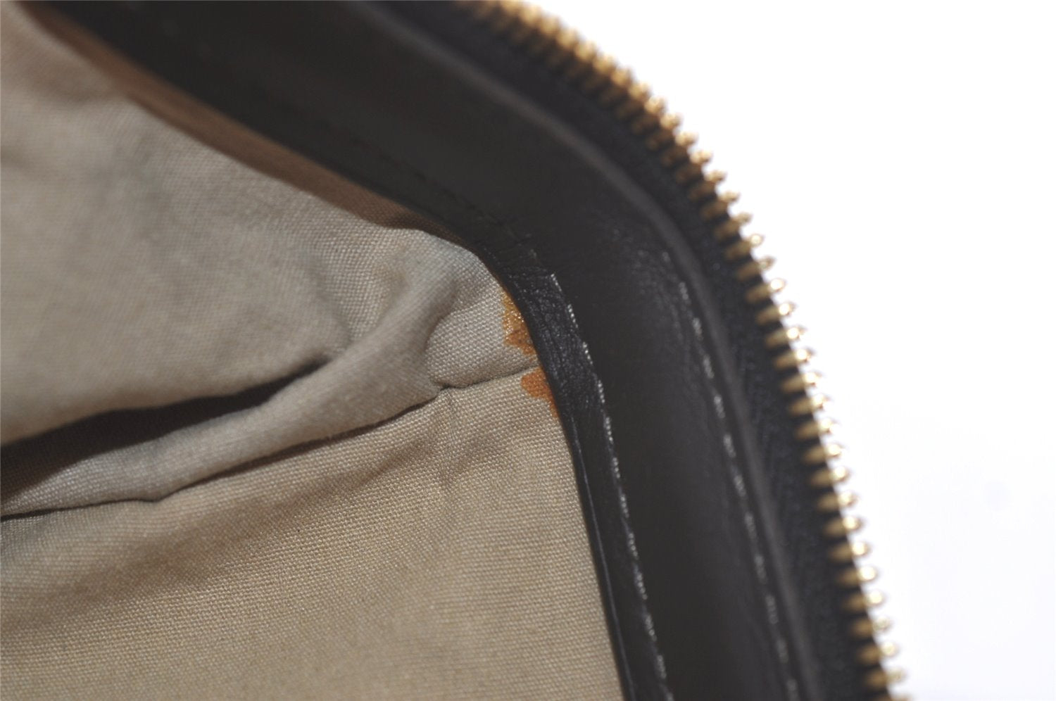 Auth Louis Vuitton Monogram Mini Josephine GM Hand Bag Beige M92413 LV 4656K