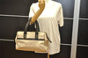 Auth Louis Vuitton Monogram Mini Josephine GM Hand Bag Beige M92413 LV 4656K