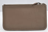 Authentic HERMES Dogon GM Vintage Leather Long Wallet Purse Brown 4657I