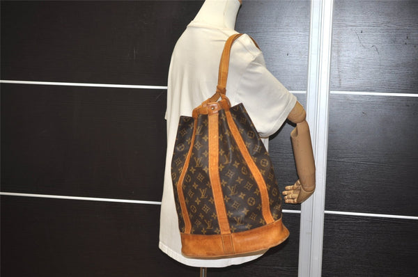 Authentic Louis Vuitton Monogram Randonnee PM Shoulder Bag M42243 LV 4657J