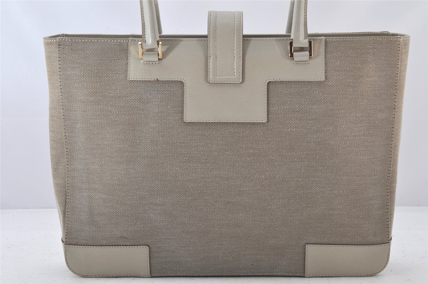 Authentic GUCCI Shoulder Tote Bag Canvas Leather 0021109 Beige Brown 4657K