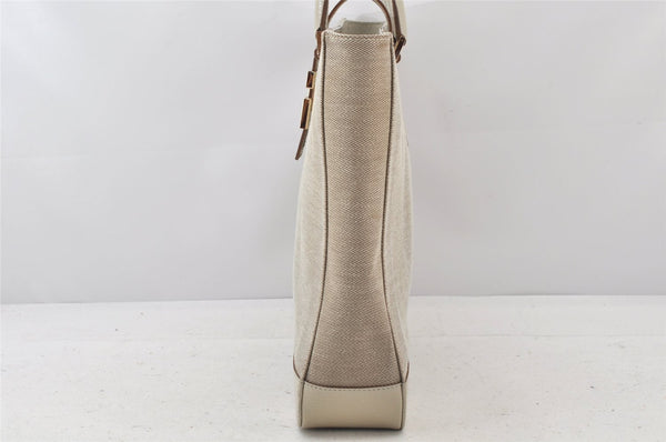 Authentic GUCCI Shoulder Tote Bag Canvas Leather 0021109 Beige Brown 4657K