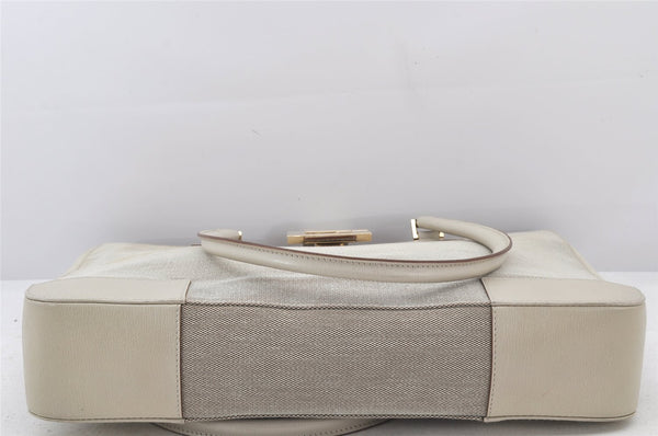 Authentic GUCCI Shoulder Tote Bag Canvas Leather 0021109 Beige Brown 4657K