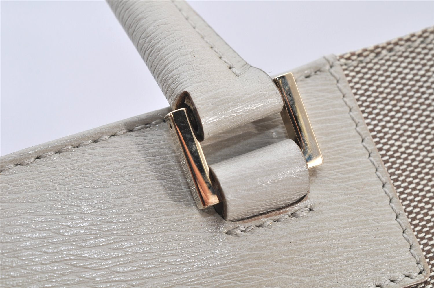 Authentic GUCCI Shoulder Tote Bag Canvas Leather 0021109 Beige Brown 4657K