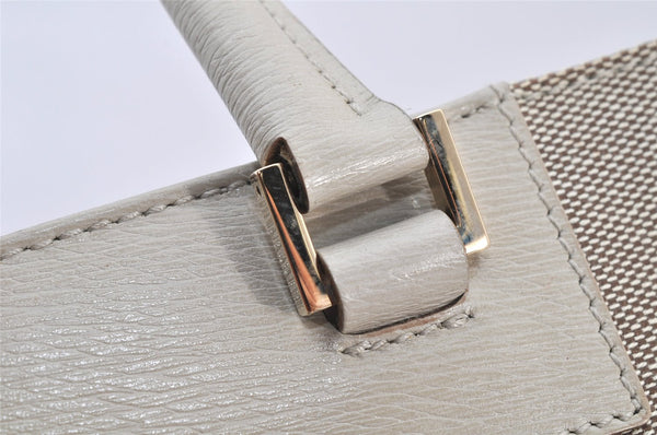 Authentic GUCCI Shoulder Tote Bag Canvas Leather 0021109 Beige Brown 4657K