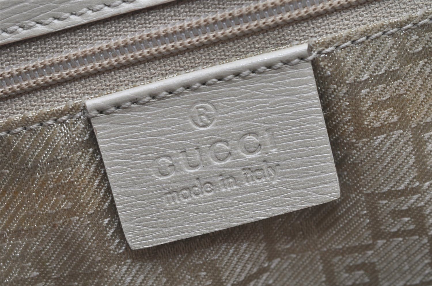 Authentic GUCCI Shoulder Tote Bag Canvas Leather 0021109 Beige Brown 4657K