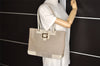 Authentic GUCCI Shoulder Tote Bag Canvas Leather 0021109 Beige Brown 4657K