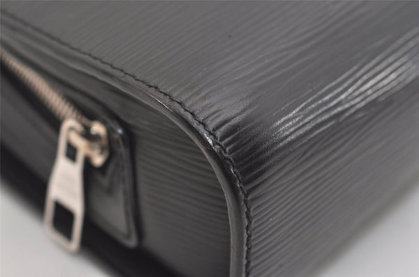 Authentic Louis Vuitton Epi Hoche Clutch Hand Bag Purse Black M59362 LV 4659J