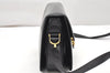 Authentic CELINE Horse Carriage Shoulder Crossbody Bag Purse Leather Black 4659K