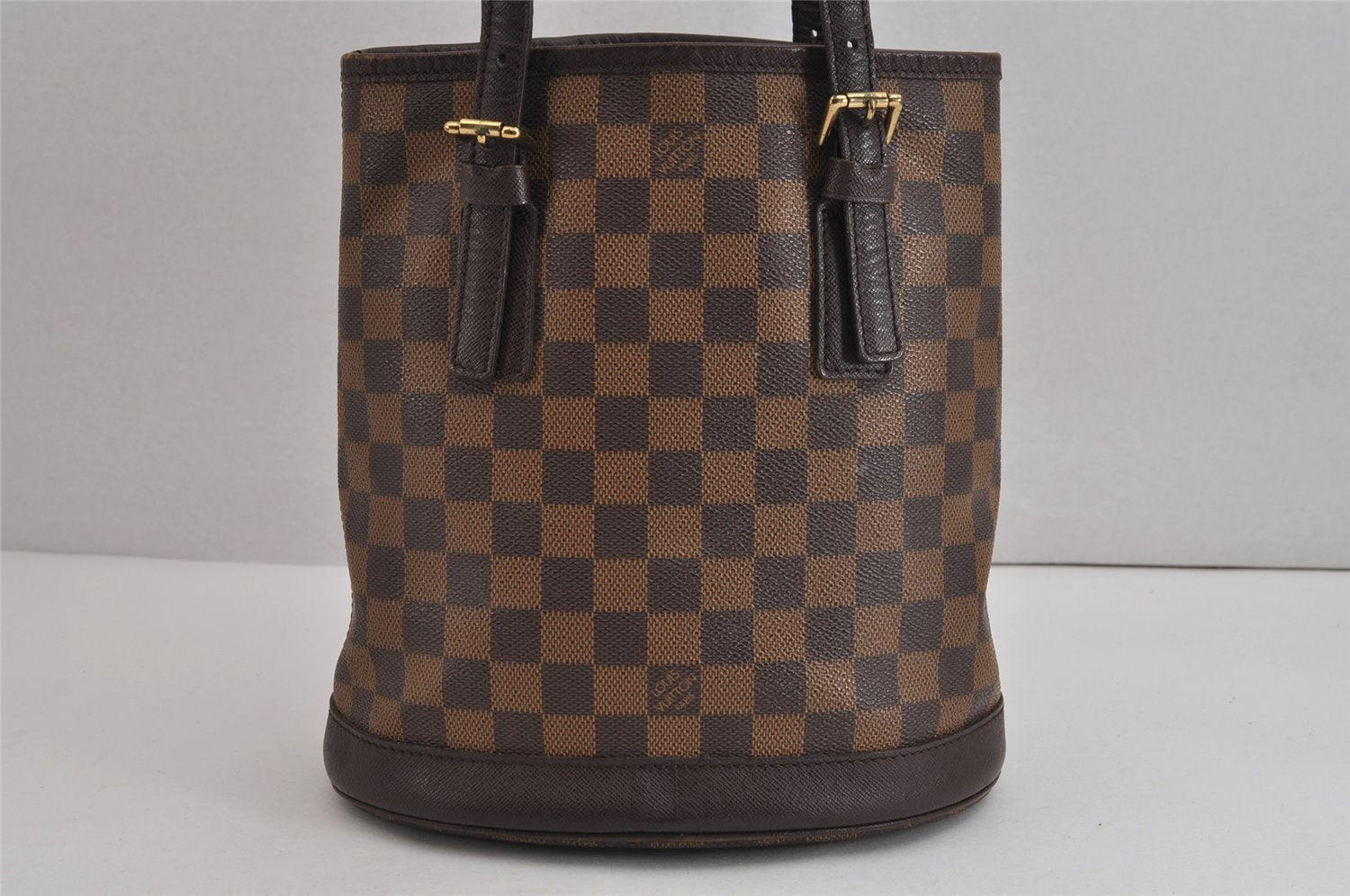 Authentic Louis Vuitton Damier Marais Bucket Shoulder Tote Bag N42240 LV 4660J