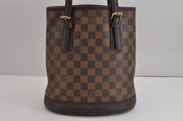 Authentic Louis Vuitton Damier Marais Bucket Shoulder Tote Bag N42240 LV 4660J