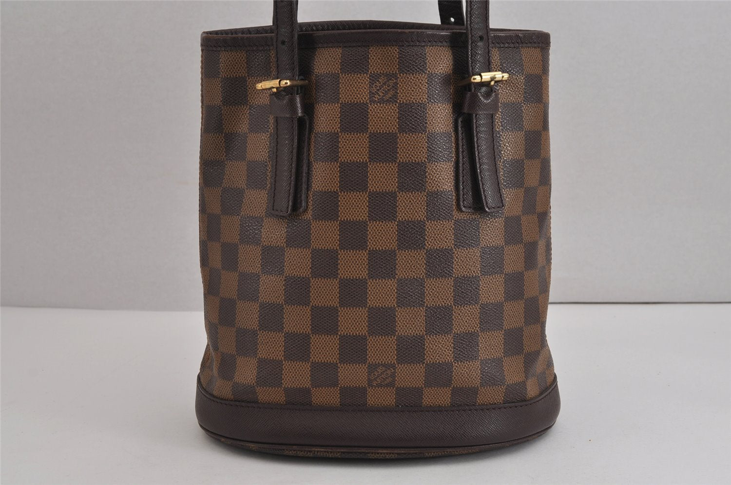 Authentic Louis Vuitton Damier Marais Bucket Shoulder Tote Bag N42240 LV 4660J