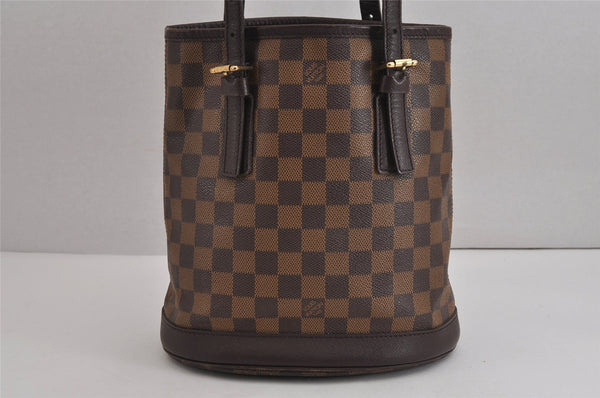 Authentic Louis Vuitton Damier Marais Bucket Shoulder Tote Bag N42240 LV 4660J