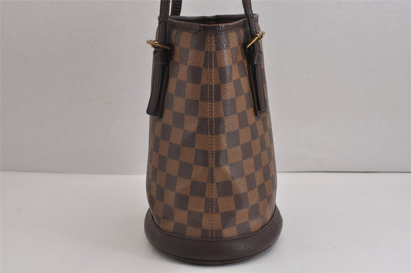 Authentic Louis Vuitton Damier Marais Bucket Shoulder Tote Bag N42240 LV 4660J
