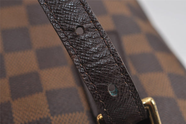 Authentic Louis Vuitton Damier Marais Bucket Shoulder Tote Bag N42240 LV 4660J