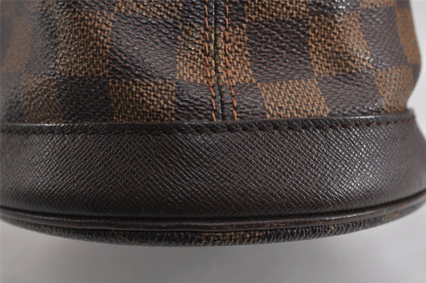Authentic Louis Vuitton Damier Marais Bucket Shoulder Tote Bag N42240 LV 4660J