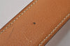 Authentic HERMES Vintage Leather Belt Size 70cm 27.6" Brown 4661I