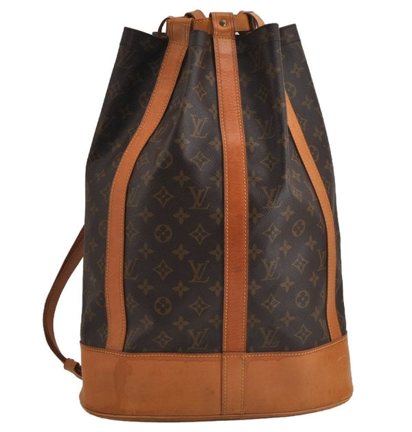 Authentic Louis Vuitton Monogram Randonnee GM Shoulder Bag M42244 LV 4661J