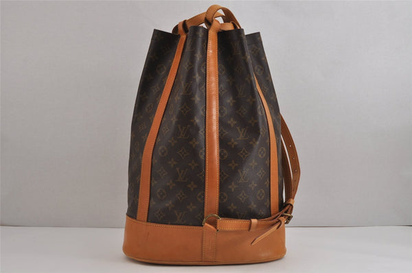 Authentic Louis Vuitton Monogram Randonnee GM Shoulder Bag M42244 LV 4661J