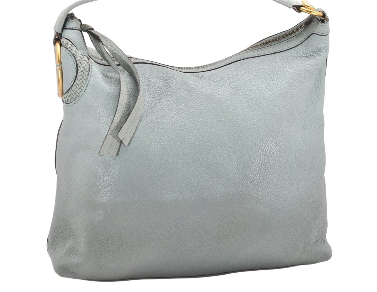 Authentic GUCCI Shoulder Hand Bag Purse Leather 309530 Light Blue 4661K