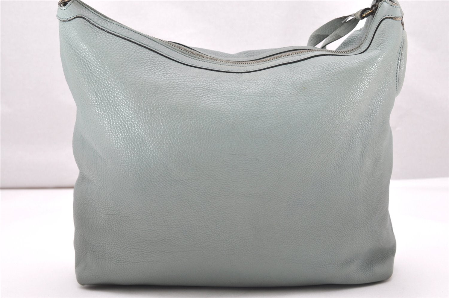 Authentic GUCCI Shoulder Hand Bag Purse Leather 309530 Light Blue 4661K